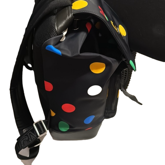 MCM Munchen Multi Polka Dot Backpack NWOT - Picture 4 of 7